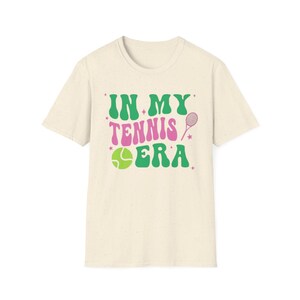 Vintage Tennis Era Unisex Softstyle T-Shirt for Tennis Lovers - Tennis Shirt, Retro Tennis Tee, Sports Fan Gift, Athlete Apparel, Casual