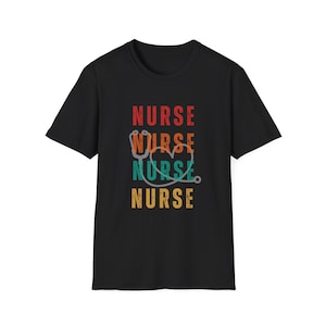 Krankenschwester mit Stethoskop T-Shirt, Apotheker-T-Shirt, medizinisches Beruf Geschenk, RN Shirt, Doktor Wertschätzung Top