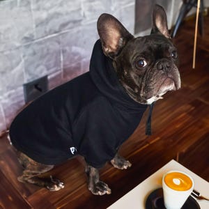 Fleece-Lined French Bulldog Hoodie: Wider Chest Fit