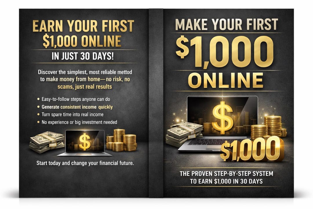 How to Make Your First 1,000 Dollar Online in ONE Month - Etsy