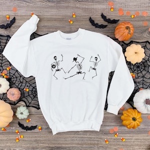 Funny Skeleton SVG, Halloween Skeleton SVG, Spooky Season SVG, Fall svg, Retro Halloween svg, Trendy Halloween Svg, Spooky Skeletons svg