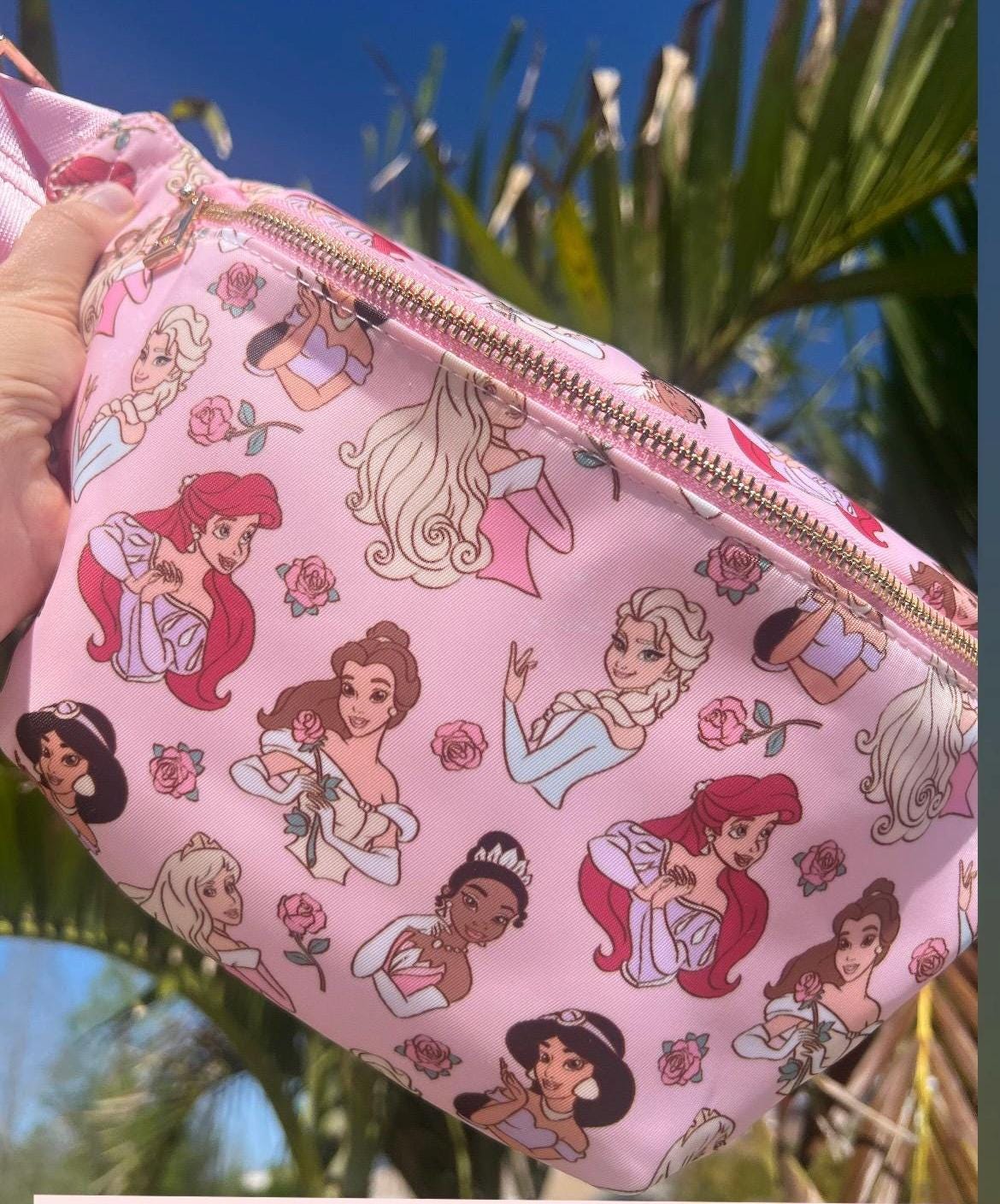 NEW! Pink Princess /theme Park Fanny Pack/ Mouse Cross Body