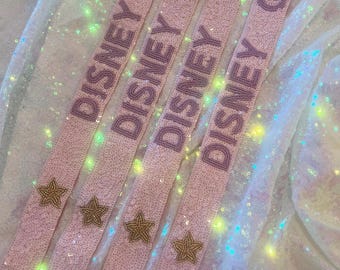 Girly purse strap / theme park bag / magical bag / princess strap / Sequin purse strap/ Disney girly /crossbody strap