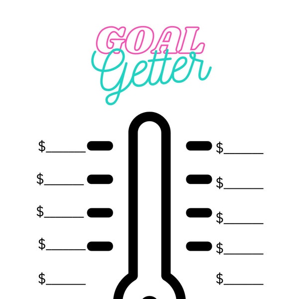 Goal Getter Goal Meter Digital Download