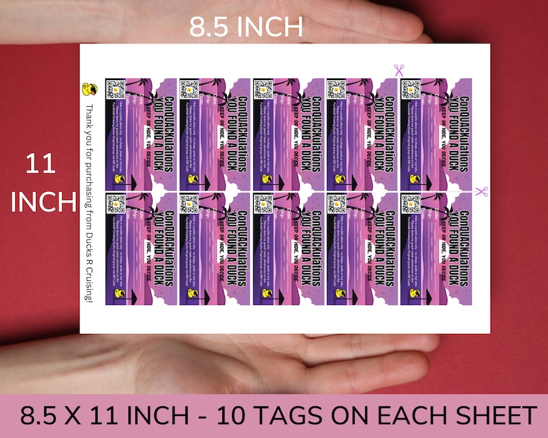 Cruise Duck Tag PDF | QR Code FB Cruising Ducks Og| Cruising Duck Tags ...