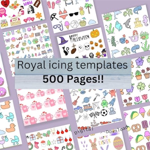 Modello di trasferimento glassa reale, trasferimenti di cookie per tutte le occasioni, trasferimenti di cupcake, pacchetto di modelli di glassa reale, download digitale di glassa reale