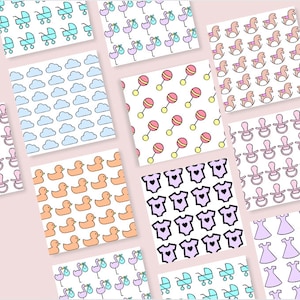 Royal icing transfers, baby shower sjablonen, baby shower transfers, baby shower cupcake topper, cookie sjablonen, royal icing sjabloon