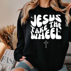 Jesus tar ratten, kristen svg, vågig text Jesus svg, kristen skjorta svg, bibelvers svg, religiös svg, inspirerande svg klippfil