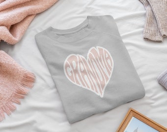 Grandma Heart Svg, Grandma Svg, Cool Grandma Svg, Grandma Quotes Svg, Grandmother Svg, Grandma Shirt Svg, Trendy Grandma Svg Cut File