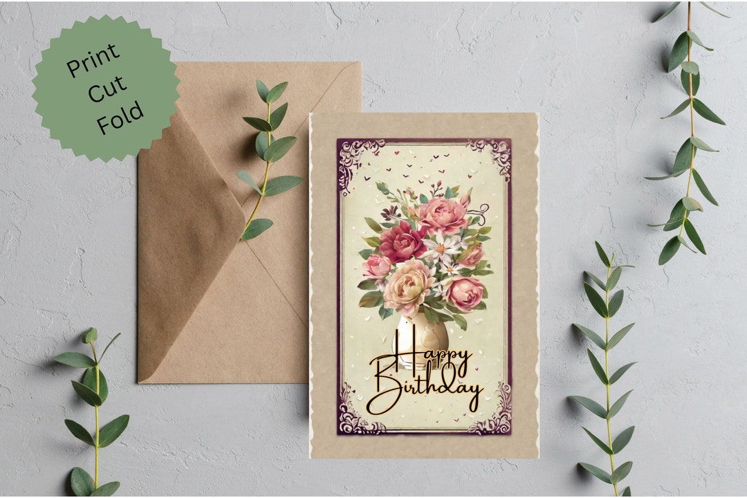 Printable Birthday Card Digital Card Digital Greeting Card Etsy