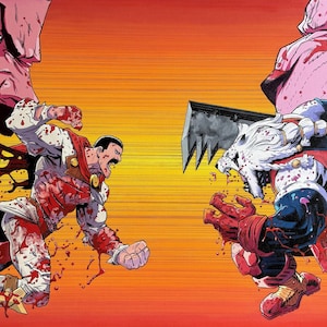 Invincible | Battle Beast | Thragg| Digital Download | Hand-Painted Canvas Art Print | High Resolution Printable Wall Art