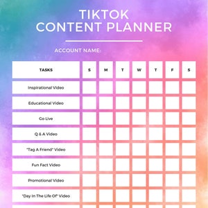 Instagram and TikTok Planners