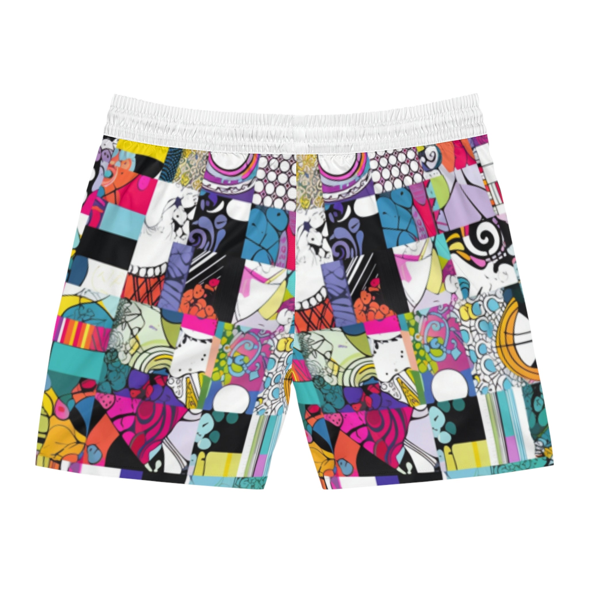 Pop Art Style Pattern Men's Swim Shorts - Etsy