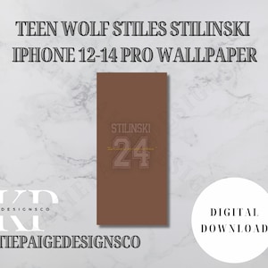 Teen Wolf - Stiles Stilinski Minimalistic iPhone 12/13/14 Pro Wallpaper