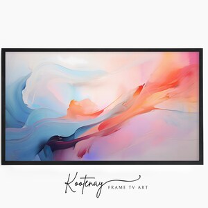 Samsung Frame TV Art - 52 Abstract | Abstract Frame Tv Art | Minimalist Frame TV Art| Color TV art | Painting Tv art | tv frame art