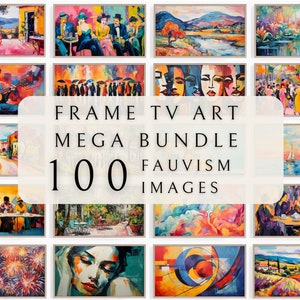 Samsung Frame TV Art Set - Fauvism | Painting Tv Art | Frame TV Art | TV Art Collection | Frame Tv Art set | Colorful Tv Art
