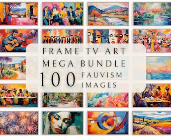 Samsung Frame TV Art Set - Fauvism | Painting Tv Art | Frame TV Art | TV Art Collection | Frame Tv Art set | Colorful Tv Art