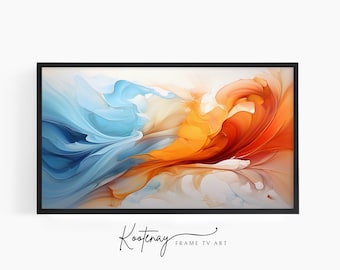 Samsung Frame TV Art - 81 Abstract | Abstract Frame Tv Art | Minimalist Frame TV Art| Color TV art | Painting Tv art | tv frame art
