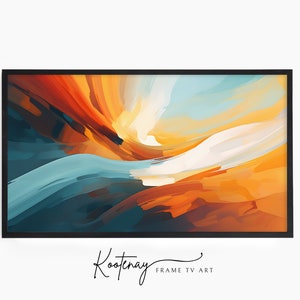 Samsung Frame TV Art - 22 Abstract | Abstract Frame Tv Art | Minimalist Frame TV Art| Color TV art | Painting Tv art | tv frame art