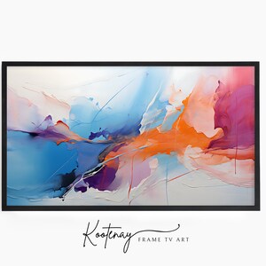 Samsung Frame TV Art - 32 Abstract | Abstract Frame Tv Art | Minimalist Frame TV Art| Color TV art | Painting Tv art | tv frame art