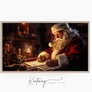 Christmas Frame TV Art - Santa's Naughty or Nice List| Samsung Frame TV Art | Digital TV File | Digital Art For Frame | Holiday Frame Tv Art
