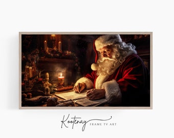 Christmas Frame TV Art - Santa's Naughty or Nice List| Samsung Frame TV Art | Digital TV File | Digital Art For Frame | Holiday Frame Tv Art