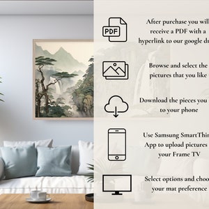 Samsung Frame TV Art Set 3500 Frame TV Art set Entire Store Collection Art For Frame TV Digital Download zdjęcie 9