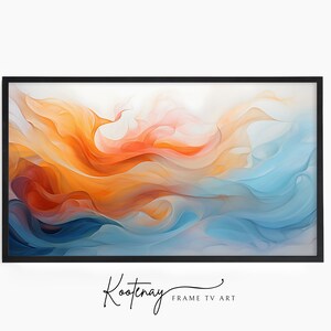 Samsung Frame TV Art - 57 Abstract | Abstract Frame Tv Art | Minimalist Frame TV Art| Color TV art | Painting Tv art | tv frame art