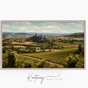 Samsung Frame TV Art - Burgundy Region | Painting Frame Tv Art | Vintage Art For Frame TV | Digital TV File | Digital Art For Frame
