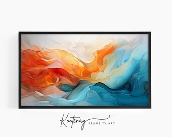 Samsung Frame TV Art - 94 Abstract | Abstract Frame Tv Art | Minimalist Frame TV Art| Color TV art | Painting Tv art | tv frame art