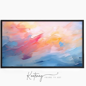 Samsung Frame TV Art - 24 Abstract | Abstract Frame Tv Art | Minimalist Frame TV Art| Color TV art | Painting Tv art | tv frame art