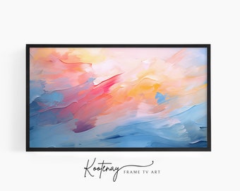 Samsung Frame TV Art - 24 Abstract | Abstract Frame Tv Art | Minimalist Frame TV Art| Color TV art | Painting Tv art | tv frame art