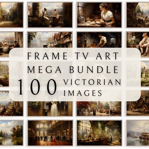 Samsung Frame TV Art Set - Victorian | Vintage Frame TV | Painting Art For TV | Tv Art Bundle | Frame Tv Art set | Antique Tv Art