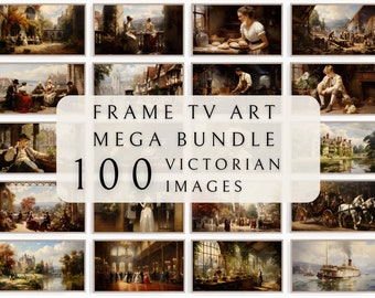 Samsung Frame TV Art Set - Victorian | Vintage Frame TV | Painting Art For TV | Tv Art Bundle | Frame Tv Art set | Antique Tv Art