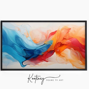 Samsung Frame TV Art - 89 Abstract | Abstract Frame Tv Art | Minimalist Frame TV Art| Color TV art | Painting Tv art | tv frame art