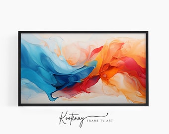 Samsung Frame TV Art - 89 Abstract | Abstract Frame Tv Art | Minimalist Frame TV Art| Color TV art | Painting Tv art | tv frame art