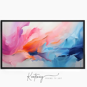 Samsung Frame TV Art - 87 Abstract | Abstract Frame Tv Art | Minimalist Frame TV Art| Color TV art | Painting Tv art | tv frame art