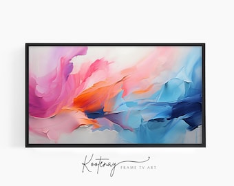 Samsung Frame TV Art - 87 Abstract | Abstract Frame Tv Art | Minimalist Frame TV Art| Color TV art | Painting Tv art | tv frame art