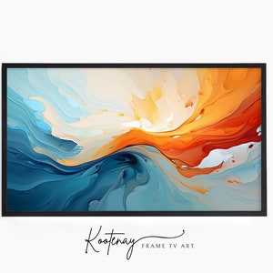 Samsung Frame TV Art - 98 Abstract | Abstract Frame Tv Art | Minimalist Frame TV Art| Color TV art | Painting Tv art | tv frame art