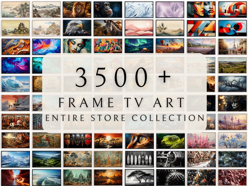 Samsung Frame TV Art Set 3500 / Frame TV Art set / Colección completa de la tienda / Arte para Frame TV / Descarga digital imagen 1