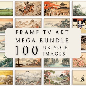 Samsung Frame TV Art Set - Ukiyo-e | Japanese Tv Art | Asian Frame TV Art | TV Art Collection | Frame Tv Art set | Digital Tv Prints