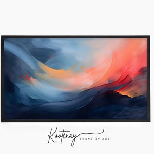 Samsung Frame TV Art - 64 Abstract | Abstract Frame Tv Art | Minimalist Frame TV Art| Color TV art | Painting Tv art | tv frame art