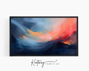 Samsung Frame TV Art - 64 Abstract | Abstract Frame Tv Art | Minimalist Frame TV Art| Color TV art | Painting Tv art | tv frame art