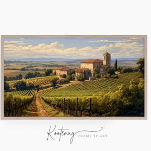 Samsung Frame TV Art - Gascony Region | Painting Frame Tv Art | Vintage Art For Frame TV | Digital TV File | Digital Art For Frame