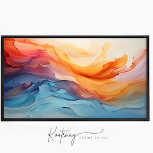 Samsung Frame TV Art - Abstract 10 | Abstract Frame Tv Art | Minimalist Frame TV Art| Color TV art | Painting Tv art | tv frame art