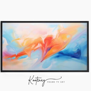 Samsung Frame TV Art - 48 Abstract | Abstract Frame Tv Art | Minimalist Frame TV Art| Color TV art | Painting Tv art | tv frame art