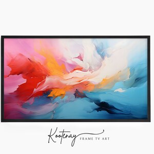 Samsung Frame TV Art - 65 Abstract | Abstract Frame Tv Art | Minimalist Frame TV Art| Color TV art | Painting Tv art | tv frame art
