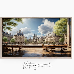 Samsung Frame TV Art - Place Dauphine | Painting Frame Tv Art | Vintage Art For Frame TV | Digital TV File | Digital Art For Frame
