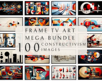 Samsung Frame TV Art Set - Constructivism | Geometry Tv Art | Shapes Frame TV Art | TV Art Collection | Frame Tv Art set