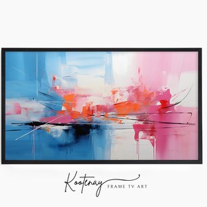 Samsung Frame TV Art - 25 Abstract | Abstract Frame Tv Art | Minimalist Frame TV Art| Color TV art | Painting Tv art | tv frame art